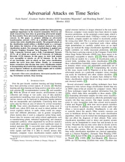 Adversarial Attacks on Time Series