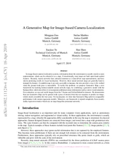 A Generative Map for Image-based Camera Localization