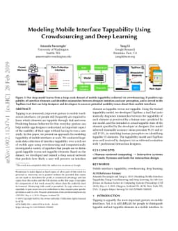Modeling Mobile Interface Tappability Using Crowdsourcing and Deep
  Learning