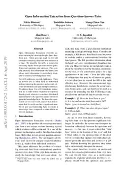 Open Information Extraction from Question-Answer Pairs
