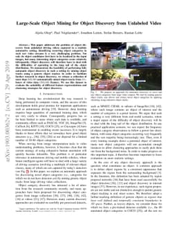 Large-Scale Object Mining for Object Discovery from Unlabeled Video