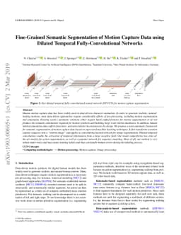 Fine-Grained Semantic Segmentation of Motion Capture Data using Dilated
  Temporal Fully-Convolutional Networks