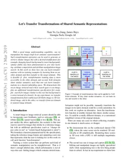 Let's Transfer Transformations of Shared Semantic Representations