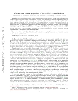 Scalable optimization-based sampling on function space