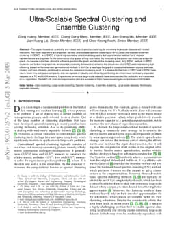 Ultra-Scalable Spectral Clustering and Ensemble Clustering