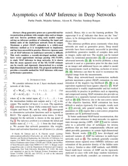 Asymptotics of MAP Inference in Deep Networks