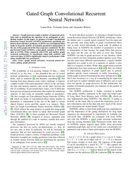 Gated Graph Convolutional Recurrent Neural Networks