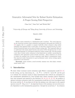 Generative Adversarial Nets for Robust Scatter Estimation: A Proper
  Scoring Rule Perspective