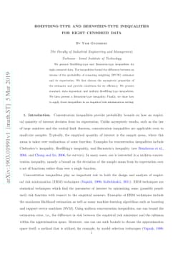 Hoeffding-Type and Bernstein-Type Inequalities for Right Censored Data