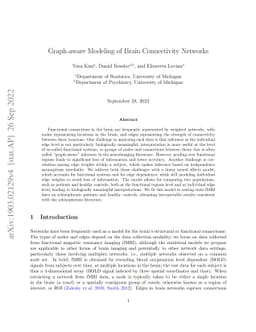 Graph-aware Modeling of Brain Connectivity Networks