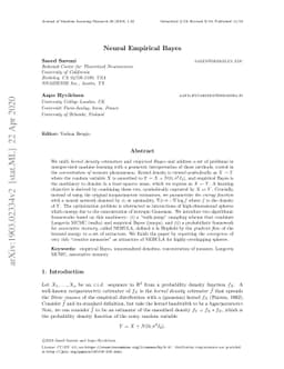 Neural Empirical Bayes