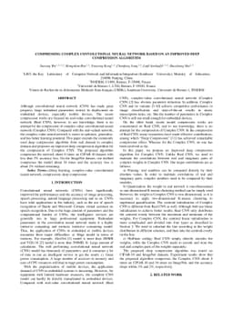 Compressing complex convolutional neural network based on an improved
  deep compression algorithm