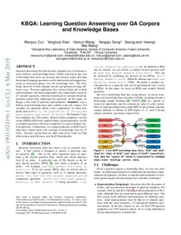 KBQA: Learning Question Answering over QA Corpora and Knowledge Bases