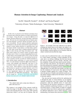 Human Attention in Image Captioning: Dataset and Analysis