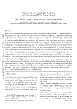 Multi-output Bus Travel Time Prediction with Convolutional LSTM Neural
  Network