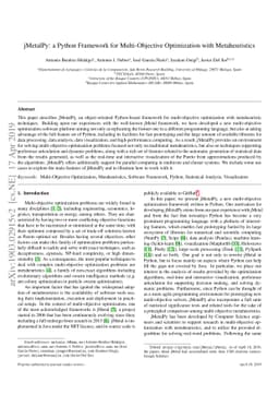 jMetalPy: a Python Framework for Multi-Objective Optimization with
  Metaheuristics