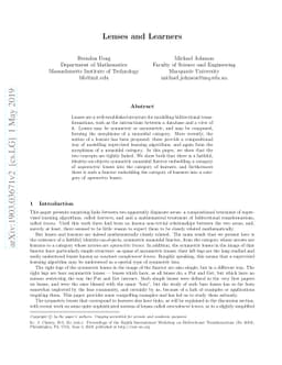 Lenses and Learners