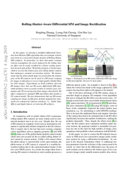 Rolling-Shutter-Aware Differential SfM and Image Rectification