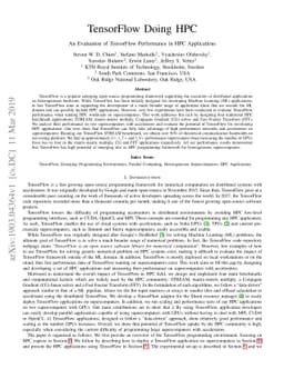 TensorFlow Doing HPC