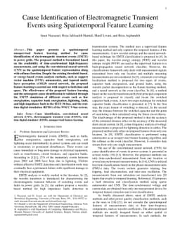Cause Identification of Electromagnetic Transient Events using
  Spatiotemporal Feature Learning