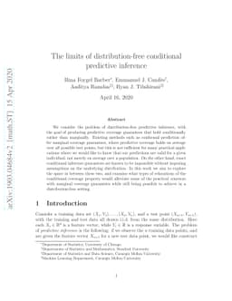 The limits of distribution-free conditional predictive inference