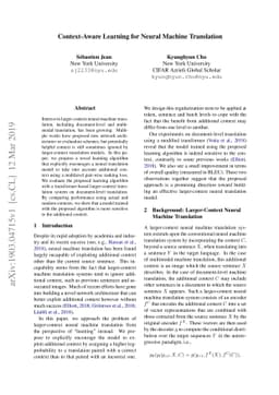 Context-Aware Learning for Neural Machine Translation