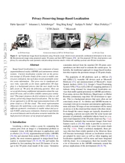 Privacy Preserving Image-Based Localization