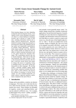 GASC: Genre-Aware Semantic Change for Ancient Greek