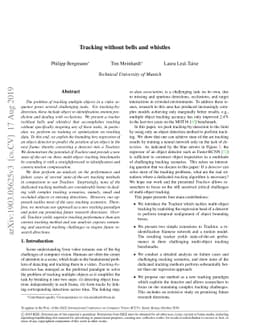Tracking without bells and whistles