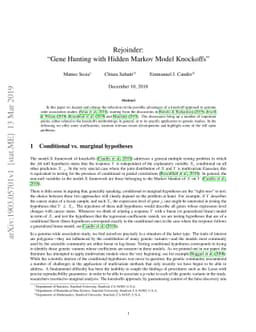 Rejoinder: "Gene Hunting with Hidden Markov Model Knockoffs"