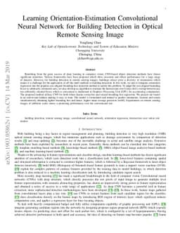 Learning Orientation-Estimation Convolutional Neural Network for
  Building Detection in Optical Remote Sensing Image