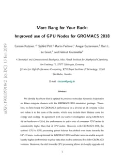More Bang for Your Buck: Improved use of GPU Nodes for GROMACS 2018