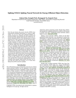 Spiking-YOLO: Spiking Neural Network for Energy-Efficient Object
  Detection