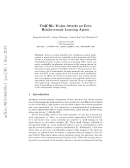 TrojDRL: Trojan Attacks on Deep Reinforcement Learning Agents