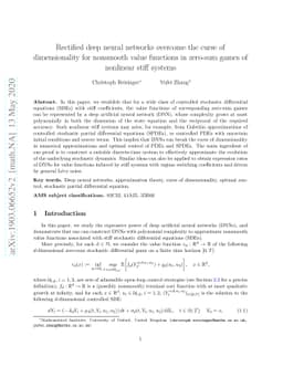 Rectified deep neural networks overcome the curse of dimensionality for
  nonsmooth value functions in zero-sum games of nonlinear stiff systems