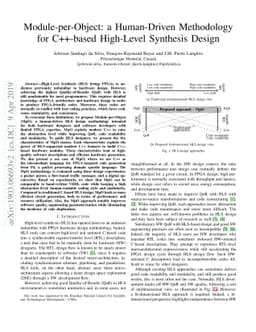 Module-per-Object: a Human-Driven Methodology for C++-based High-Level
  Synthesis Design
