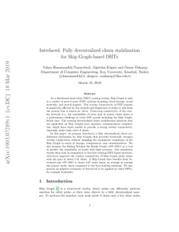 Interlaced: Fully decentralized churn stabilization for Skip Graph-based
  DHTs