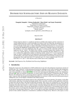 Distributed Subtrajectory Join on Massive Datasets