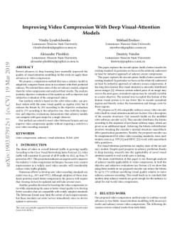 Improving Video Compression With Deep Visual-Attention Models