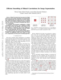 Efficient Smoothing of Dilated Convolutions for Image Segmentation
