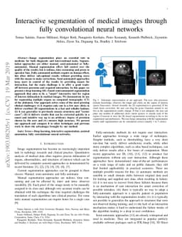 Interactive segmentation of medical images through fully convolutional
  neural networks