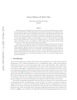 Smart Edition of MIDI Files