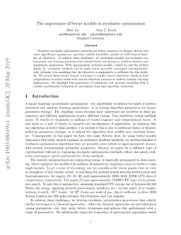 The importance of better models in stochastic optimization