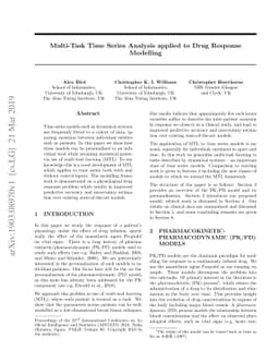 Multi-Task Time Series Analysis applied to Drug Response Modelling