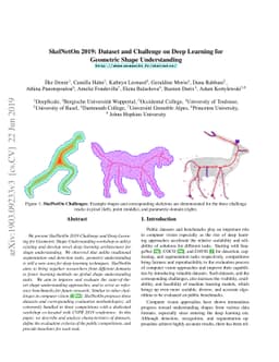 SkelNetOn 2019: Dataset and Challenge on Deep Learning for Geometric
  Shape Understanding
