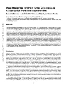 Deep Radiomics for Brain Tumor Detection and Classification from
  Multi-Sequence MRI