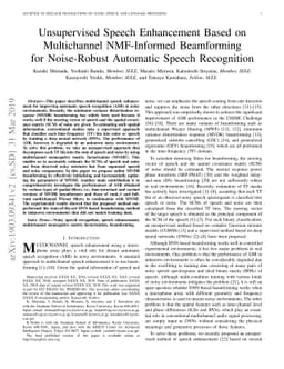 Unsupervised Speech Enhancement Based on Multichannel NMF-Informed
  Beamforming for Noise-Robust Automatic Speech Recognition