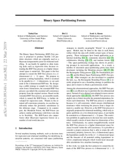 Binary Space Partitioning Forests