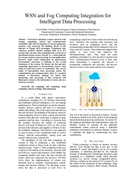 WSN and Fog Computing Integration for Intelligent Data Processing
