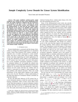 Sample Complexity Lower Bounds for Linear System Identification